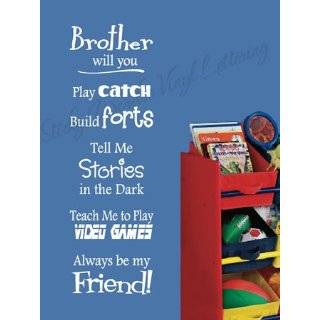  BROTHERS BEST BUDDIES Vinyl wall lettering stickers quotes 