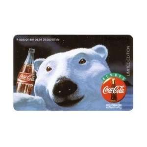    6DM Coca Cola 1994 Karstadt. Polar Bear & Coke Bottle (Sirius #10
