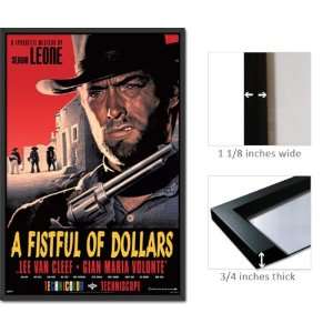  Framed Fistful Of Dollars Eastwood Poster FrPas0096