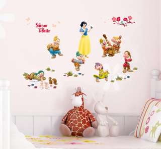 Snow White Adhesive Removable WALL Decor STICKER DECAL  