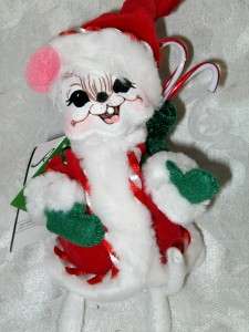 NWT Annalee 6 Peppermint Santa Mouse 2007 Doll  