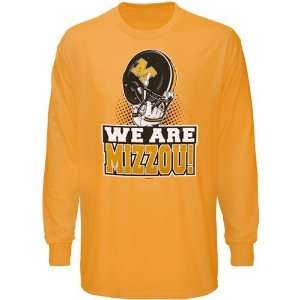  Missouri Tigers Gold We Are Long Sleeve T shirt Sports 