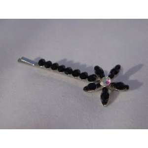  NEW Black Crystal Flower Hair Pin, Limited. Beauty