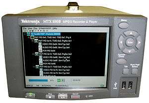 Tektronix MTX100B MPEG Recorder and Player  