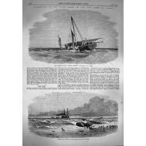 1869 Cutter Ship Daphne Slave Dhow Brora Africa 