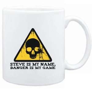  Mug White  Steve is my name, danger is my game  Male 