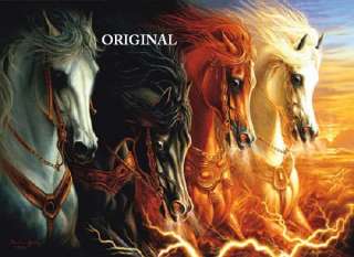 Four Horses Of The Apocalypse Cross Stitch Pat Bible TB  