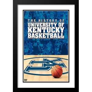  University of Kentucky Basketball 20x26 Framed and Double 