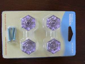 Project Basics 4 Pack Acrylic Door Drawer Knobs Pulls  