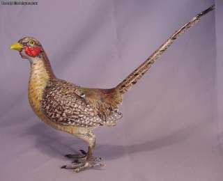   Beautiful Antique Cold Painted Vienna Bronze Pheasant 8 1/4 Inches