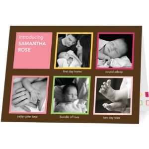    Girl Birth Announcements   First Month Cosmopolitan By Dwell Baby
