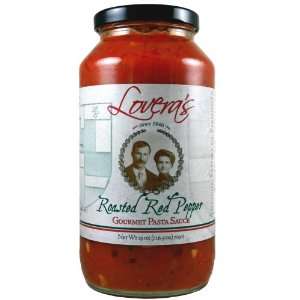 Loveras Roasted Red Pepper Pasta Sauce Grocery & Gourmet Food