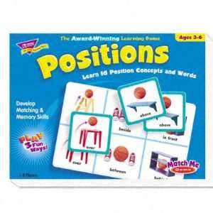  Trend Positions Match Me Game   Ages 5 8(sold in packs of 