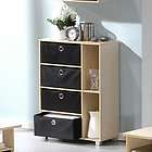 Furinno Cabinet & Storage Shelves, Bookcase, Bookshelf, Dresser, 4 