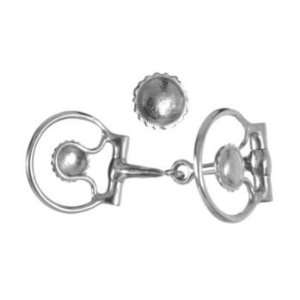    SS Engraved Concho Western D Ring Snaffle Bit 5in