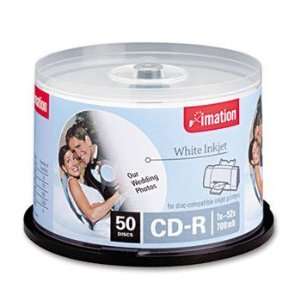  imation® CD R Printable Recordable Disc DISC,CDR,52X,50SP 