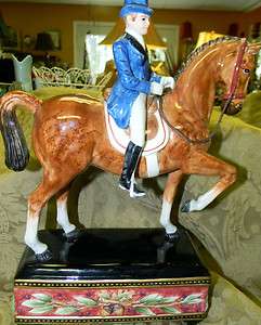 Fitz and Floyd Equestrian Horse and Rider Figurine Classic Collection 