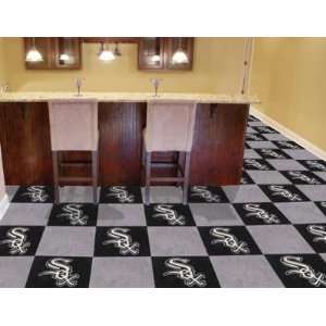 Chicago White Sox 20 Pk Area/Sports/Game Room Carpet/Rug Tiles  