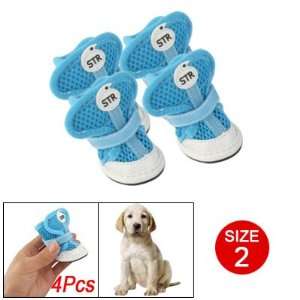  Como Dog Antislip Sole Adjustable Strap Shoes Blue 2 Pet 