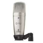 behringer c 1u studio condenser microphone with usb audio interfac