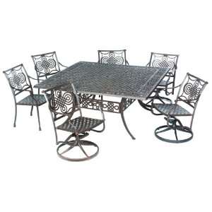  The Serena Collection 6 Person All Welded Cast Aluminum 