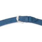 Jewelry Adviser Watches 20mm Blue Genuine Stingray Silver tone Buckle 
