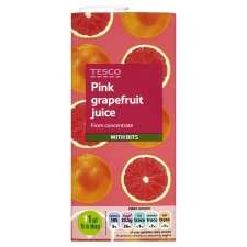 Tesco Pink Grapefruit Juice 1 Litre   Groceries   Tesco Groceries