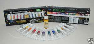 Weber wOil 12 Water Mixable Oil Colors, w/linseed+ DVD  