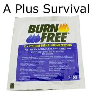 Burn Free Gel Dressing   Great for First Aid Kit  