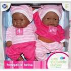 Berenguer African American Black Twin Baby Dolls Lots to Cuddle Babies