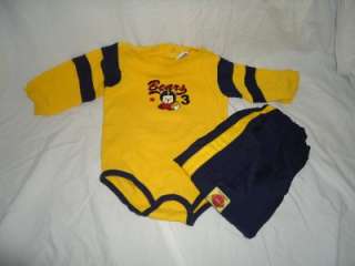   Kids Toddler Boys 2pc Outfit Onsie & Pants Bear Football 24mos  