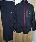 10r bnwt tracksuit authentic player gear nike l black red