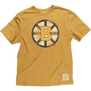   Boston Bruins Reebok Bigger Retro Logo Vintage T Shirt 