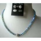 jewelry swarovski sapphire crystals pearls vintage necklace set custom 