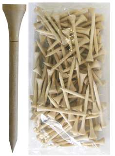 NEW Insignia 2 Piece Plain Wood Golf Tees   100 Pack  