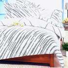   Home 10pc Reese King Size Cotton Bedding Duvet Set with Plaid Pattern