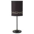    114A Highland Park Small Table Lamp Black and Cream Gloss Black