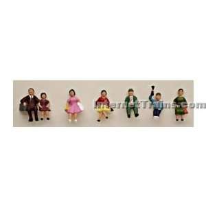   Model Power HO Scale Figures   Sitting People (6 per pack) Toys