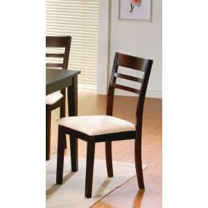  Set of 2 Solid Wood Ladder Back Dining Chairs Furniture 