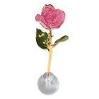   com Gold Plated Roses   3 Dimensional Knob Stand with Pink Spring Rose