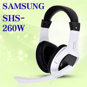 SAMSUNG Gaming Headsets STEREO HEAD PHONES 40mm unit SHS 260W Talking 