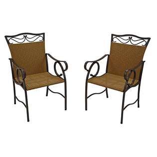  Valencia Resin Wicker/ Steel Frame Chairs (Set of 2) at 