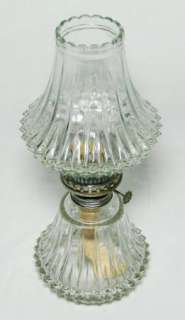 Austrian Crystal Diamond Cut Hurricane Oil Lamp Austria Lamplight 