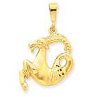 Jewelry Adviser charms 14k Capricorn Zodiac Charm