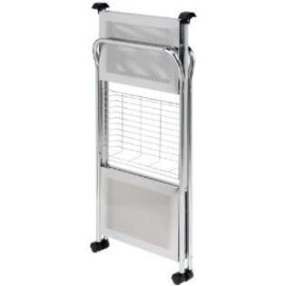 Honey Can Do CRT 01703 Chrome Folding Utility Table, Kitchen Cart at 