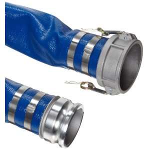 Goodyear Spiraflex Blue PVC Suction/Discharge Hose Assembly, 4 