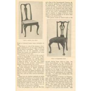  1902 Furniture Collecting Chippendale Hoppelwhite 