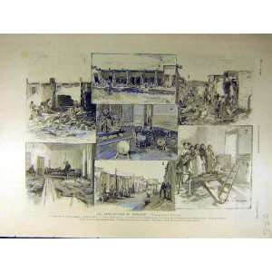  1891 Floods Spain Spanish Almeria French Print Ruins