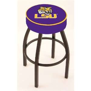  LSU Tigers 30 Single ring Swivel Bar Stool with 4 Thick Seat 