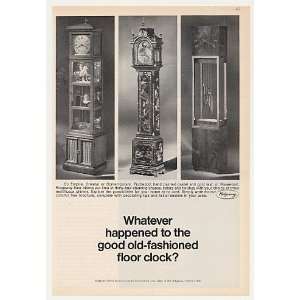  1970 Ridgeway Empire Oriental Contemporary Clocks Print Ad 